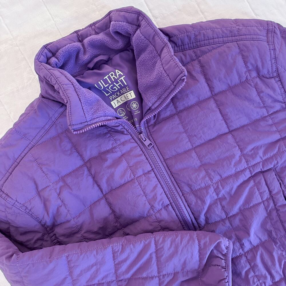 Love Tree Ultralight Puffer Jacket Women’s MEDIUM Purple Full Zip